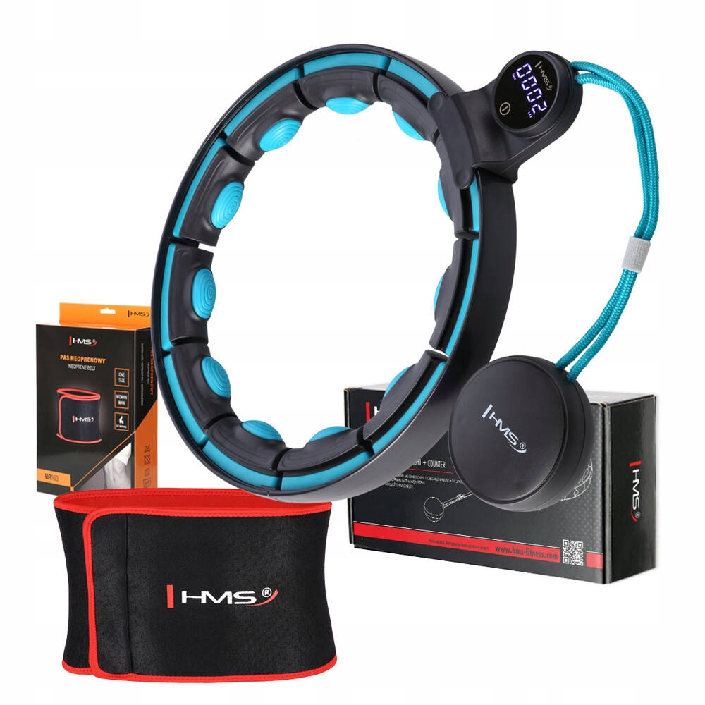 Hula Hoop Magnetické hubnutí s výstupky a závažím pás Hms