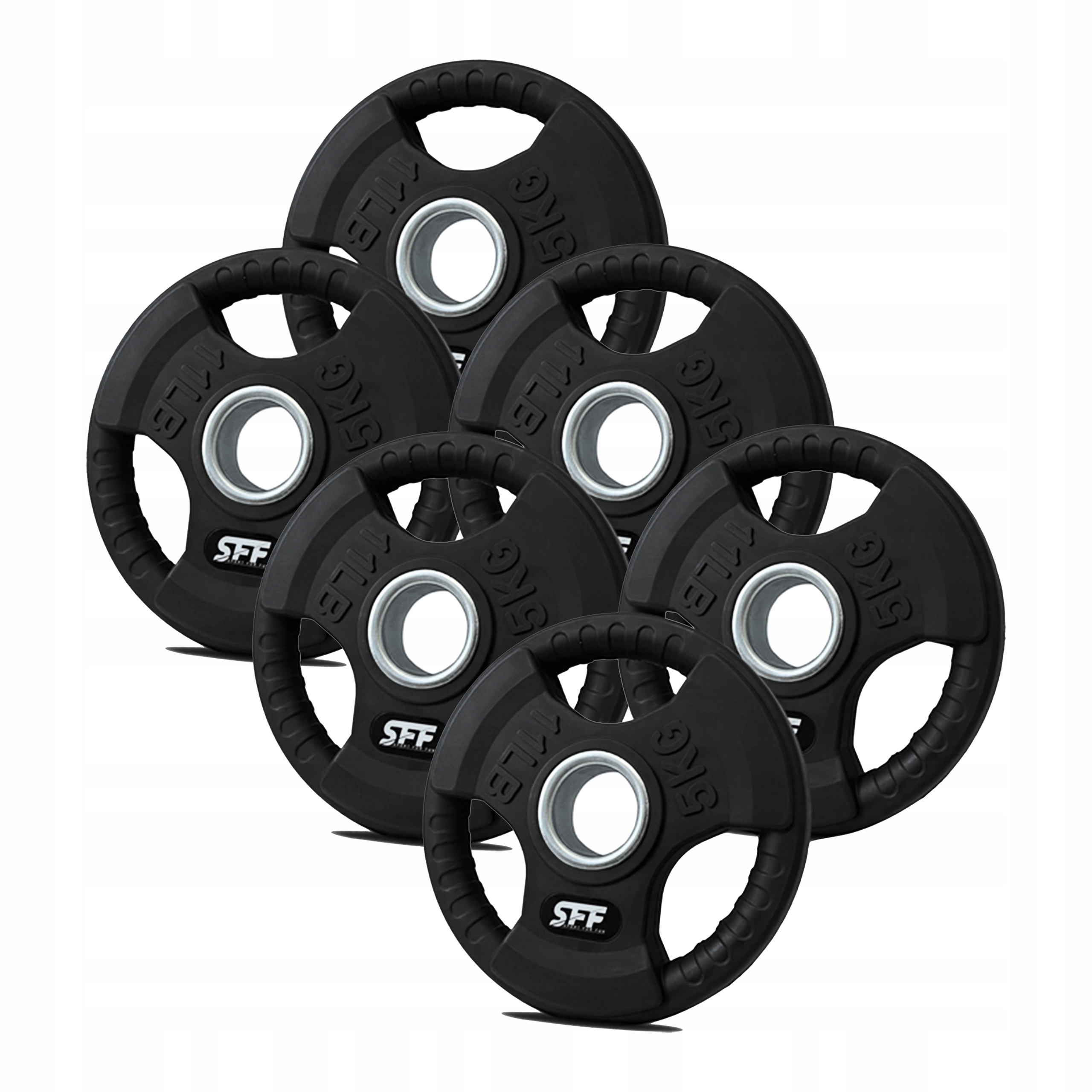 Obciążenie Olimpijskie Krążek 6x5KG Gumowane 51MM Wytrzymałe Solidne Zestaw