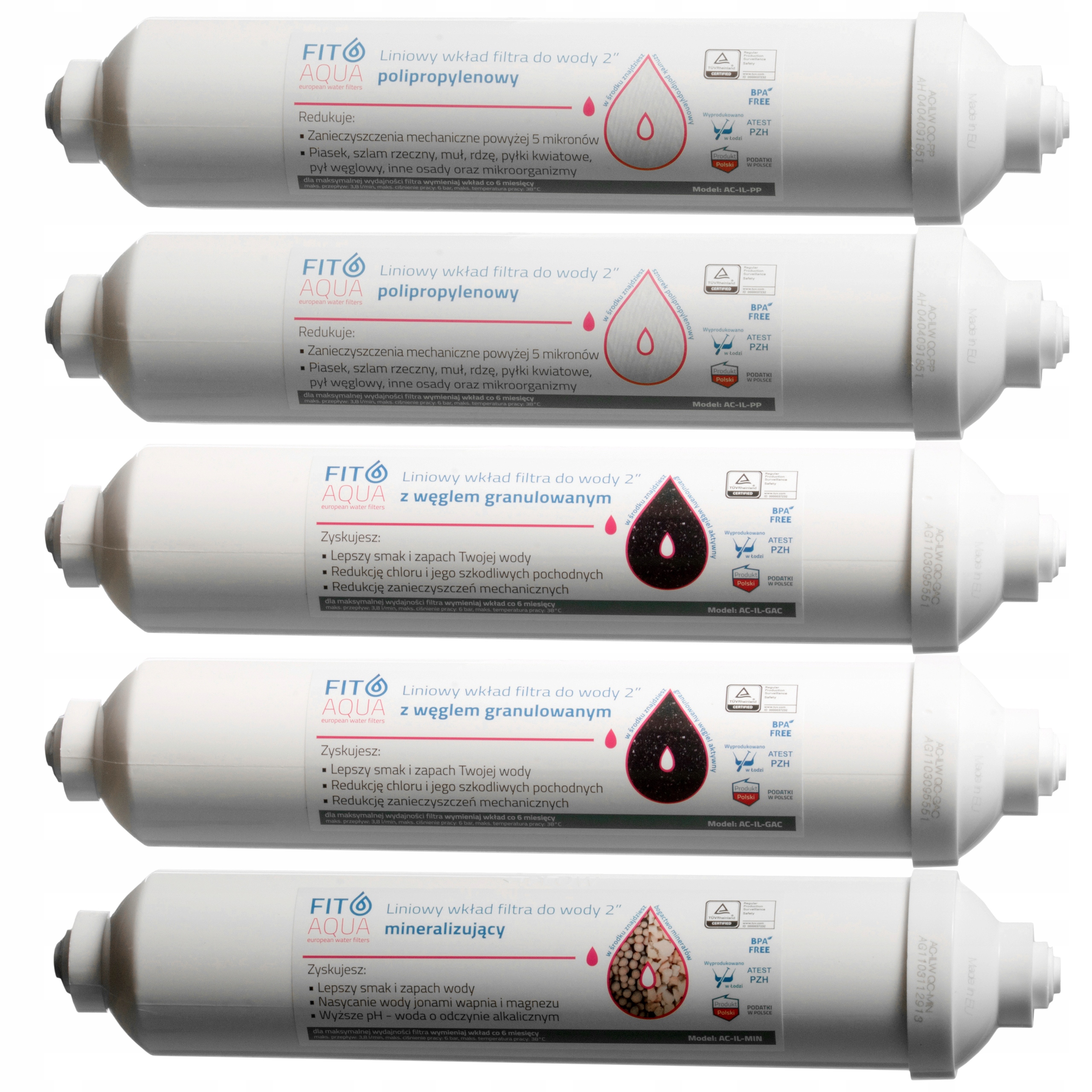 

Komplet Wkładów Osmoza Alabaster Fitaqua Qc