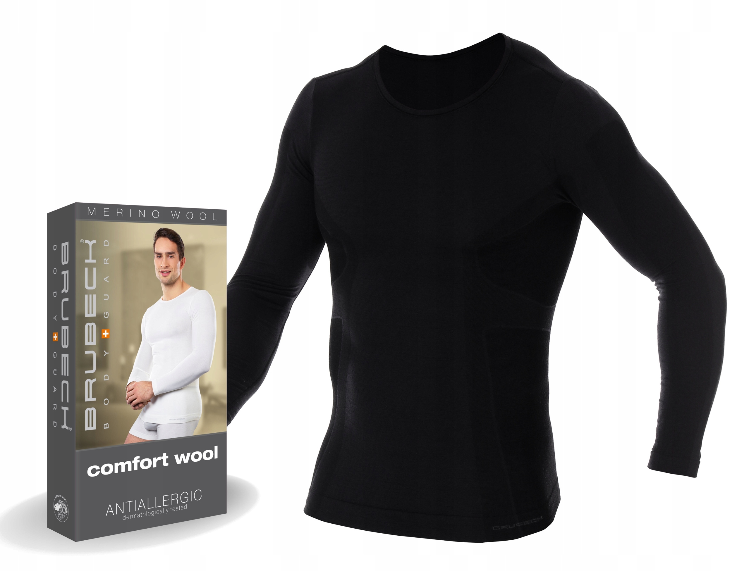 

Komfortowa Koszulka Merino Brubeck Men LS11600 -L
