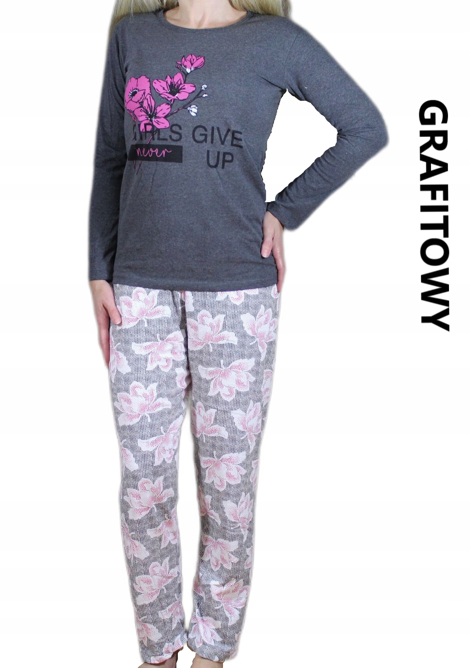 PIŻAMA DAMSKA BAWEŁNIANA DUŻO WZORÓW ROZM. XL Rozmiar XL