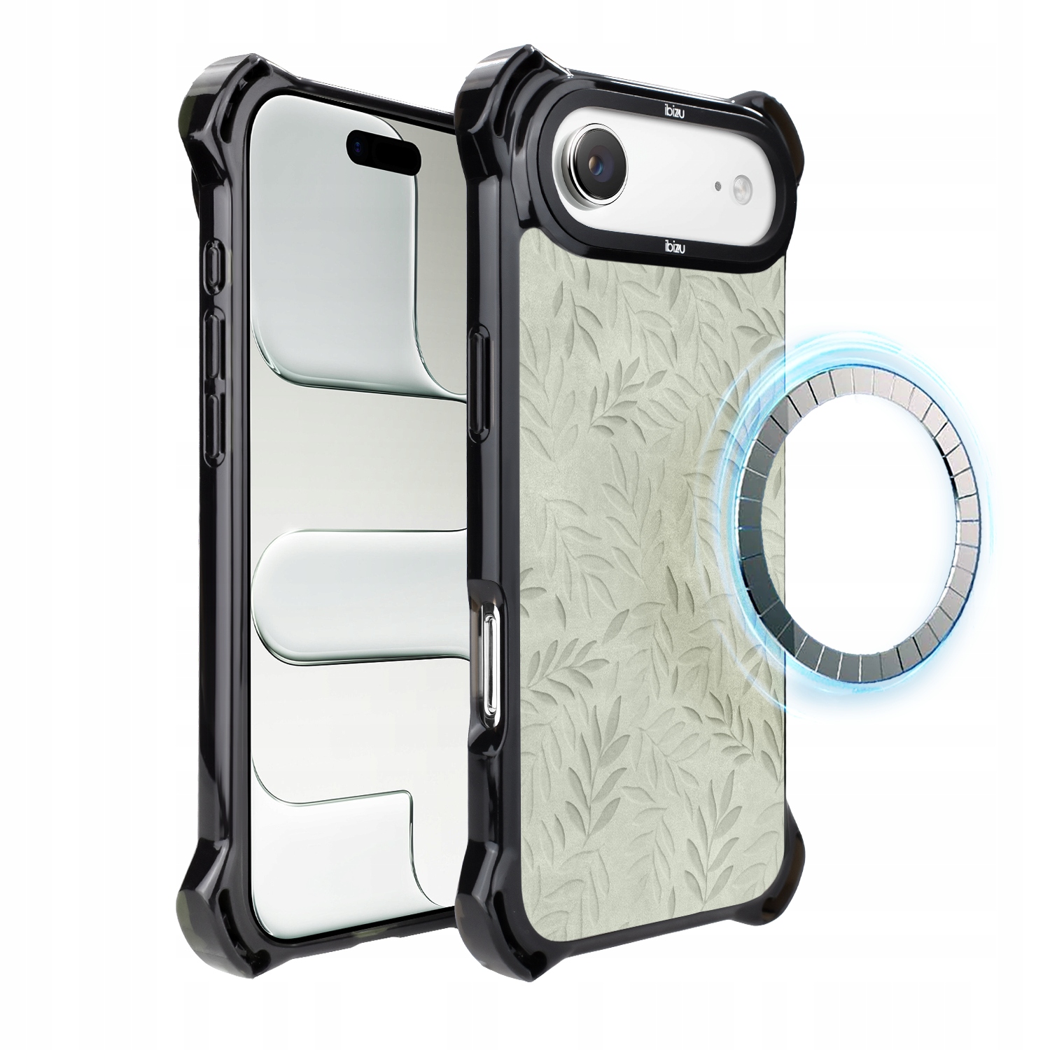 Pouzdro pro iPhone Air Ibizu DropGuard Ultra s MagSafe, olivová stopa