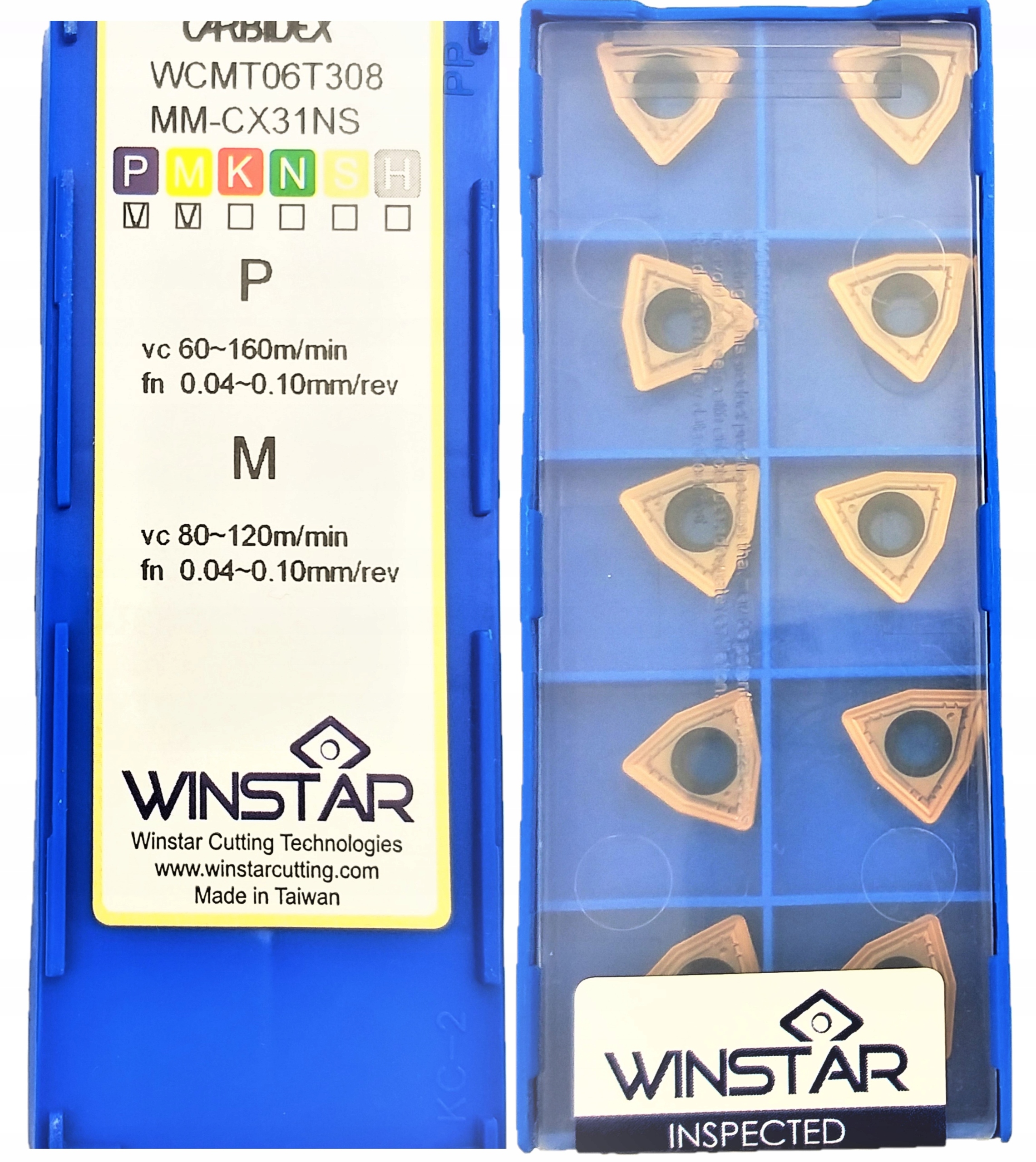 PŁYTKA WCMT WCMX 06T308 SKŁADAK DO NOŻY TOKARSKICH