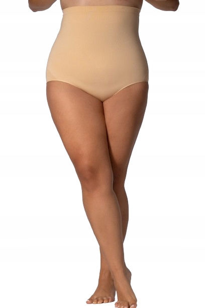 Queen Size Kalhotky High Waisted Smoothwear béžové, velikost 5/6