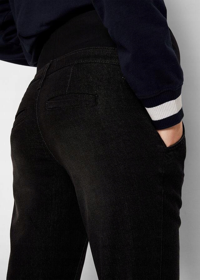 BONPRIX _DYI WY4 CZARNE SPODNIE JEANSOWE CIĄŻOWE _/ 40 Rozmiar 40