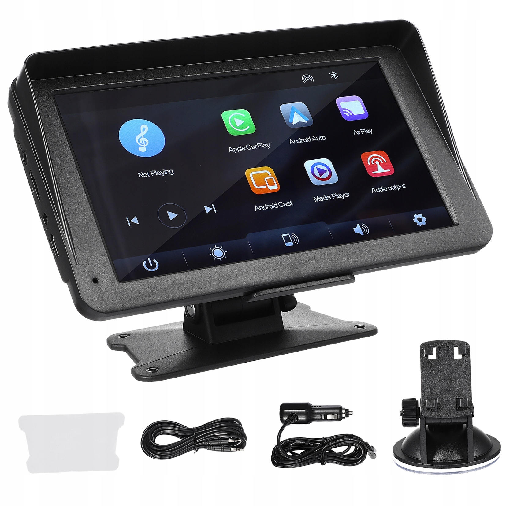 RADIO SAMOCHODOWE BEZPRZEWODOWY ODTWARZACZ MUZYKI WYŚWIETLACZ FM