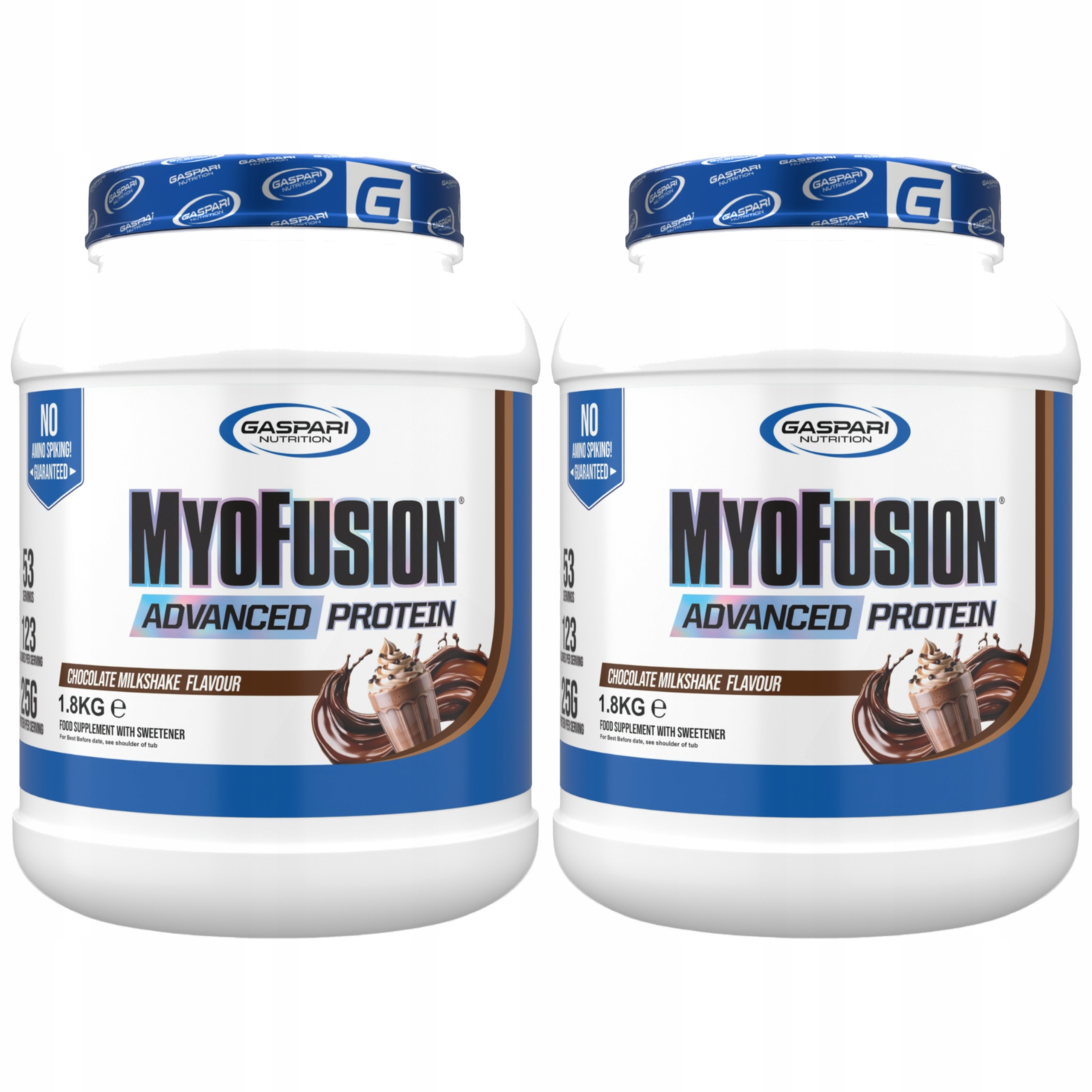 2x Proteinový izolát Protein Wpc Wpi MyoFusion 1800 g Čokoláda Gaspari