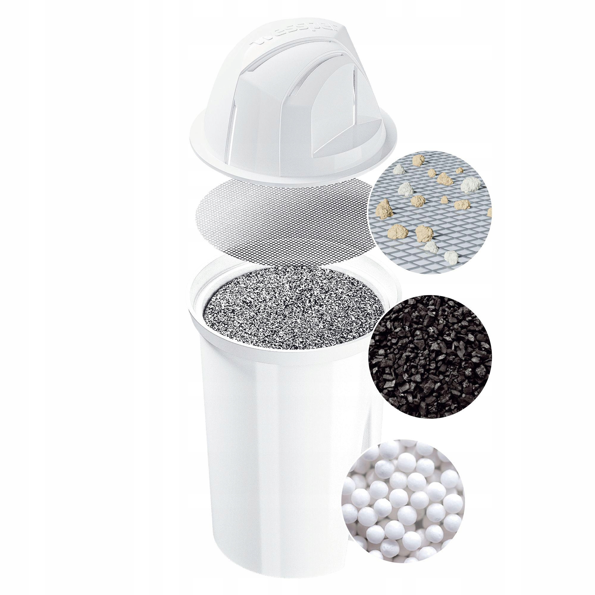 Üvegszűrő kancsó Dafi Crystal LED + 9x Wessper szűrő Helyettesítő Alapszín fekete