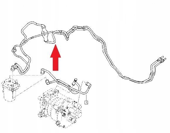 GT52-387 - Топливопровод для RENAULT 1.5 DCI OE 8200224524