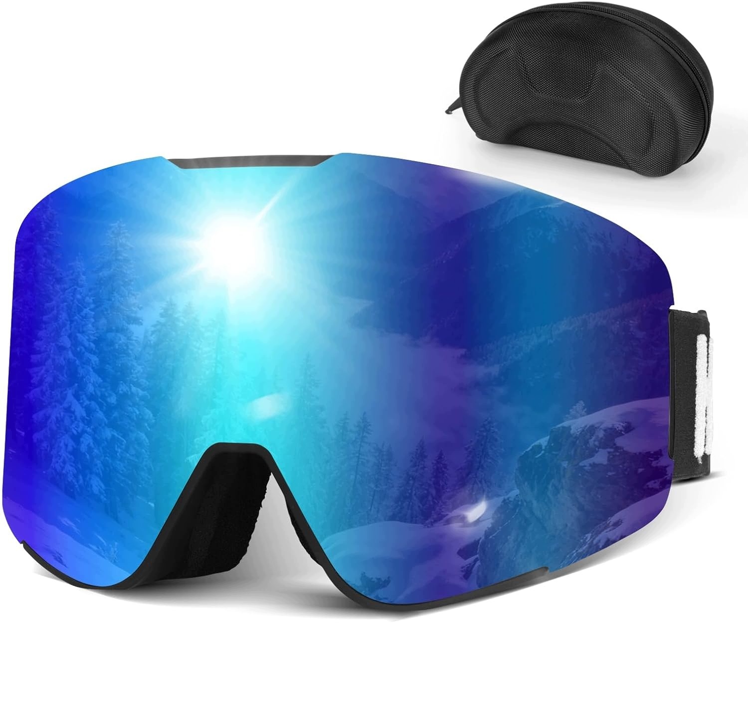 Gogle narciarskie fotochromowe UV400 Anti-Fog z etui