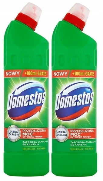 

Domestos Płyn do Wc toalet żel Zestaw 2x750ml