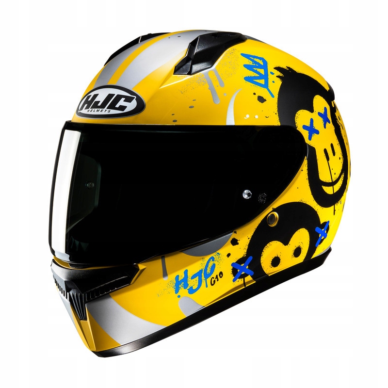 Integrálna motocyklová prilba Hjc C10 Geti Yallow/Silver Xxxs