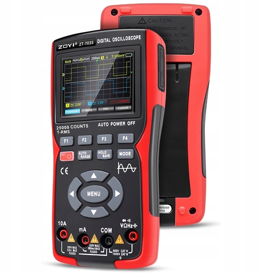 Multimetr miernik z oscyloskopem oscyloskop 3w1 ZOYI ZT-703S 3,5'' 50Mhz Stan opakowania oryginalne