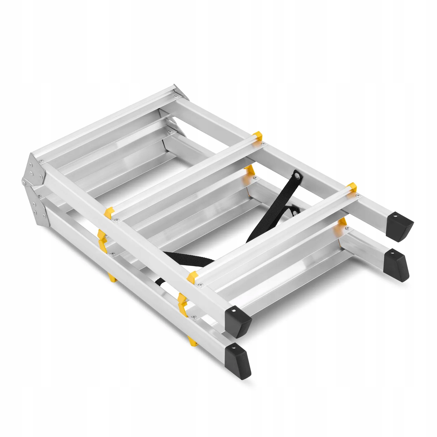 Drabina aluminiowa domowa dwustronna składana HIGHER 2x3 stopnie taboret podnóżek schodek — 19