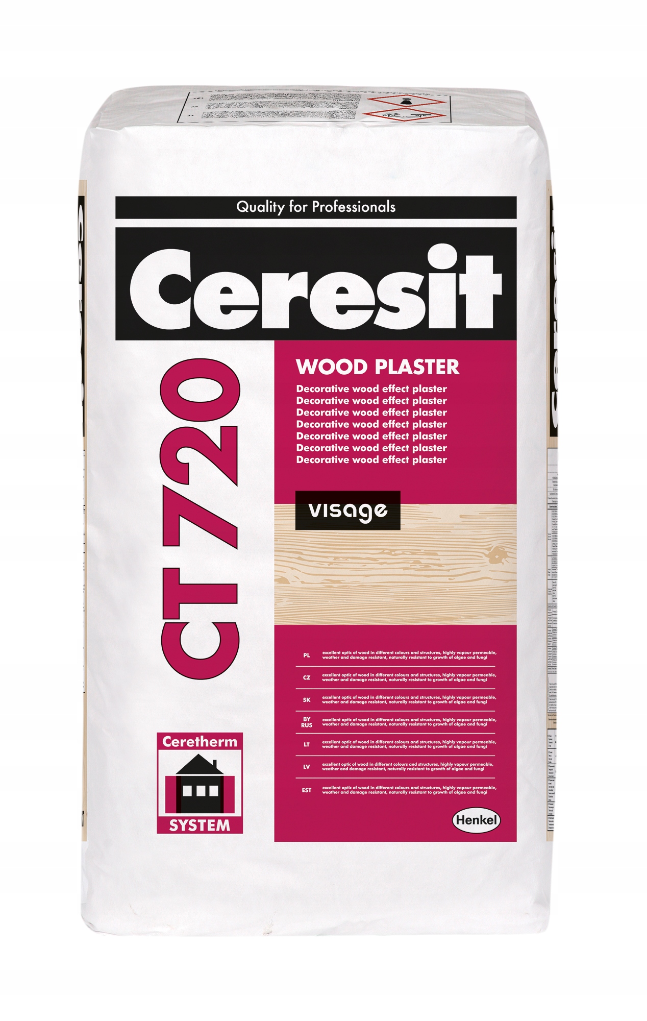 CT720 Visage tynk mineralny efekt drewna 25kg