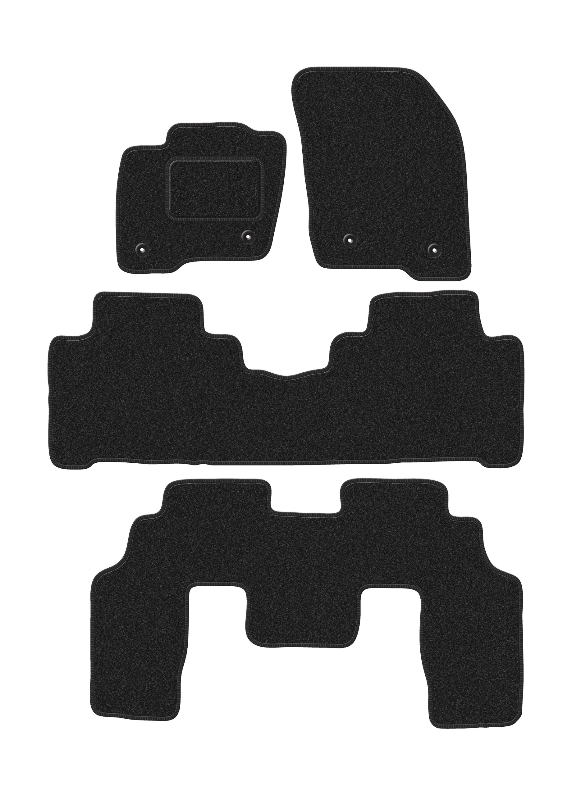 Velurové autokoberce pro: Ford S-max MK2 7 míst (2015-)