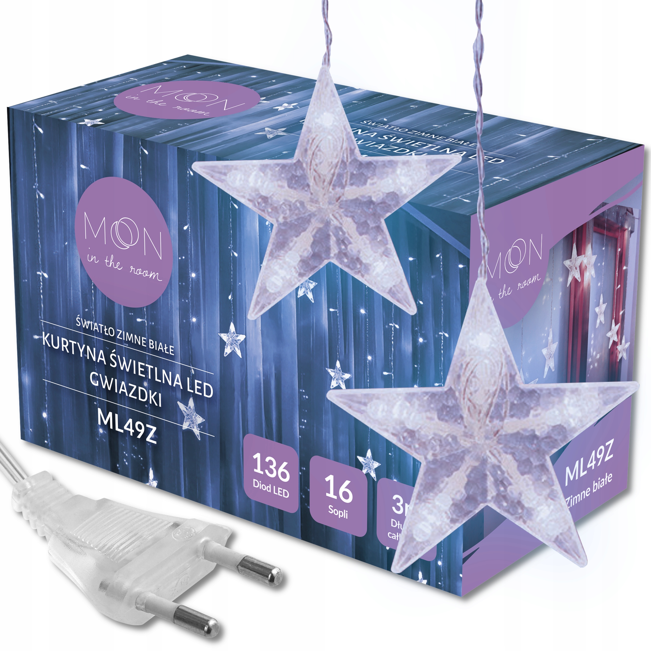 

Gwiazdki Sople Led Lampki Choinkowe Kurtyna