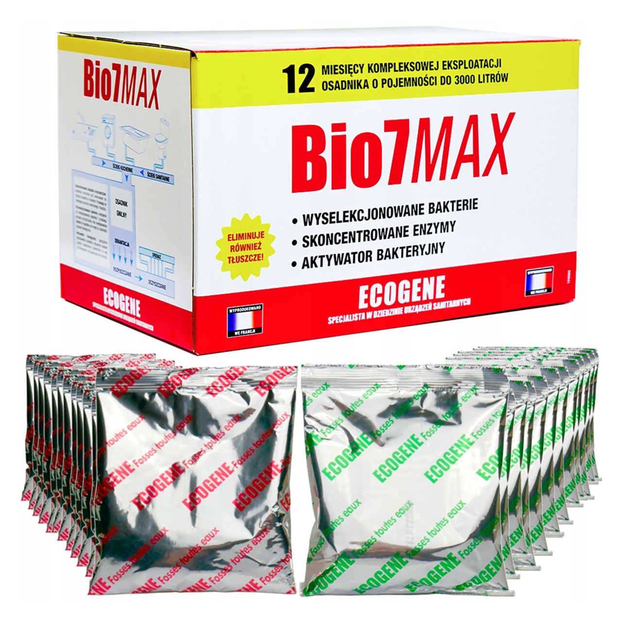 BIO7 Max 2 Kg Bakterie Do Oczyszczalni I Szamba Mocne Bio 7 Max