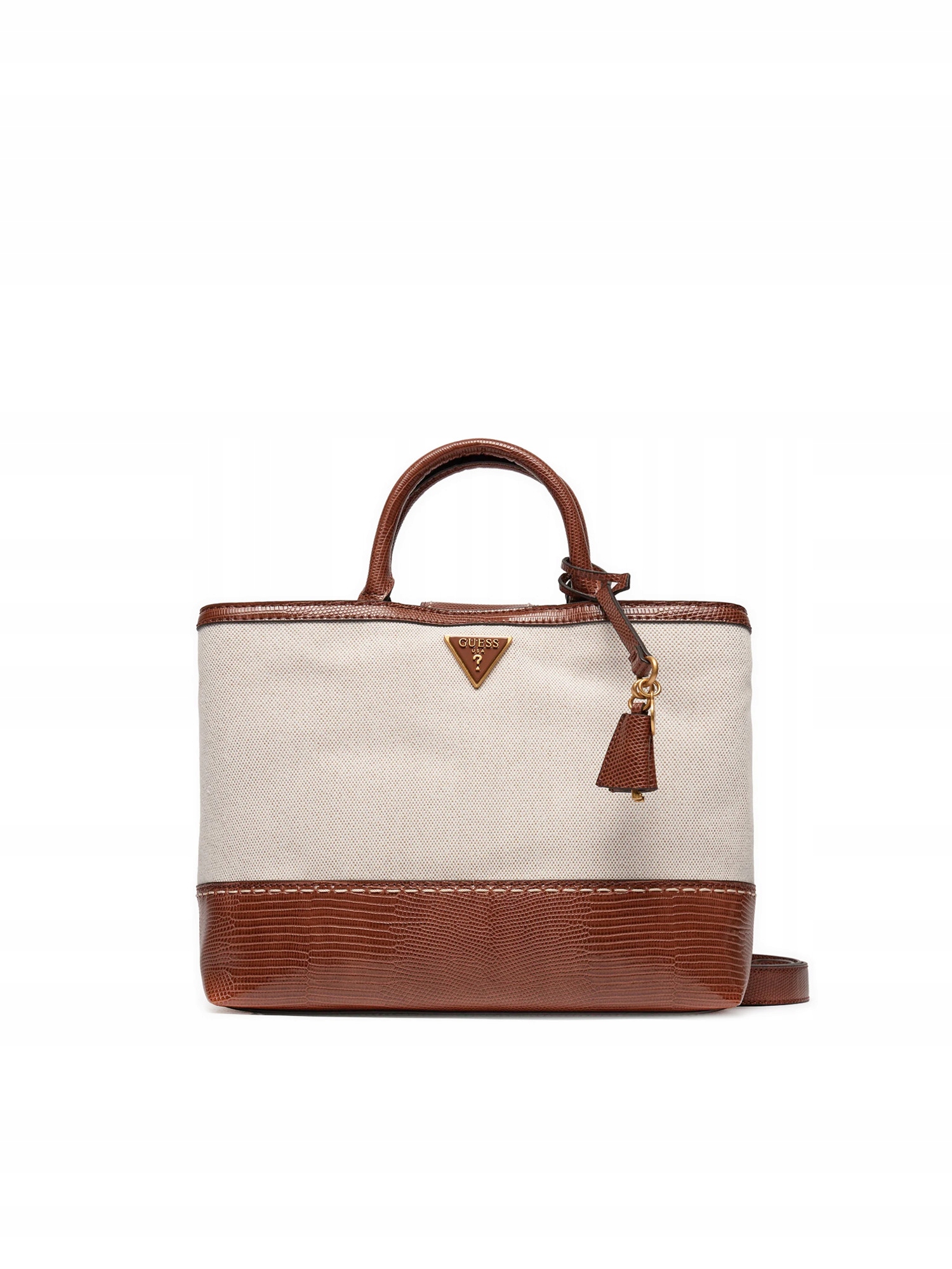 Guess Klasická Kabelka Hnědé Prvky Eko Kůže 31x12x 24 Hlava