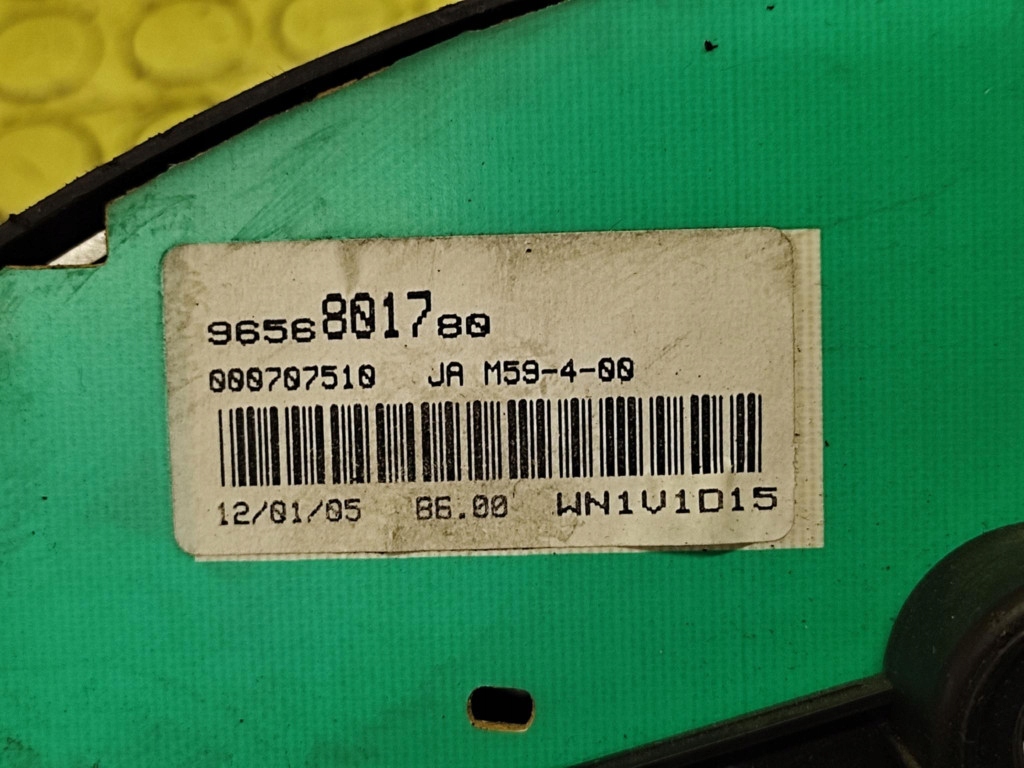 PEUGEOT PARTNER 1.9 D dials 9656801780