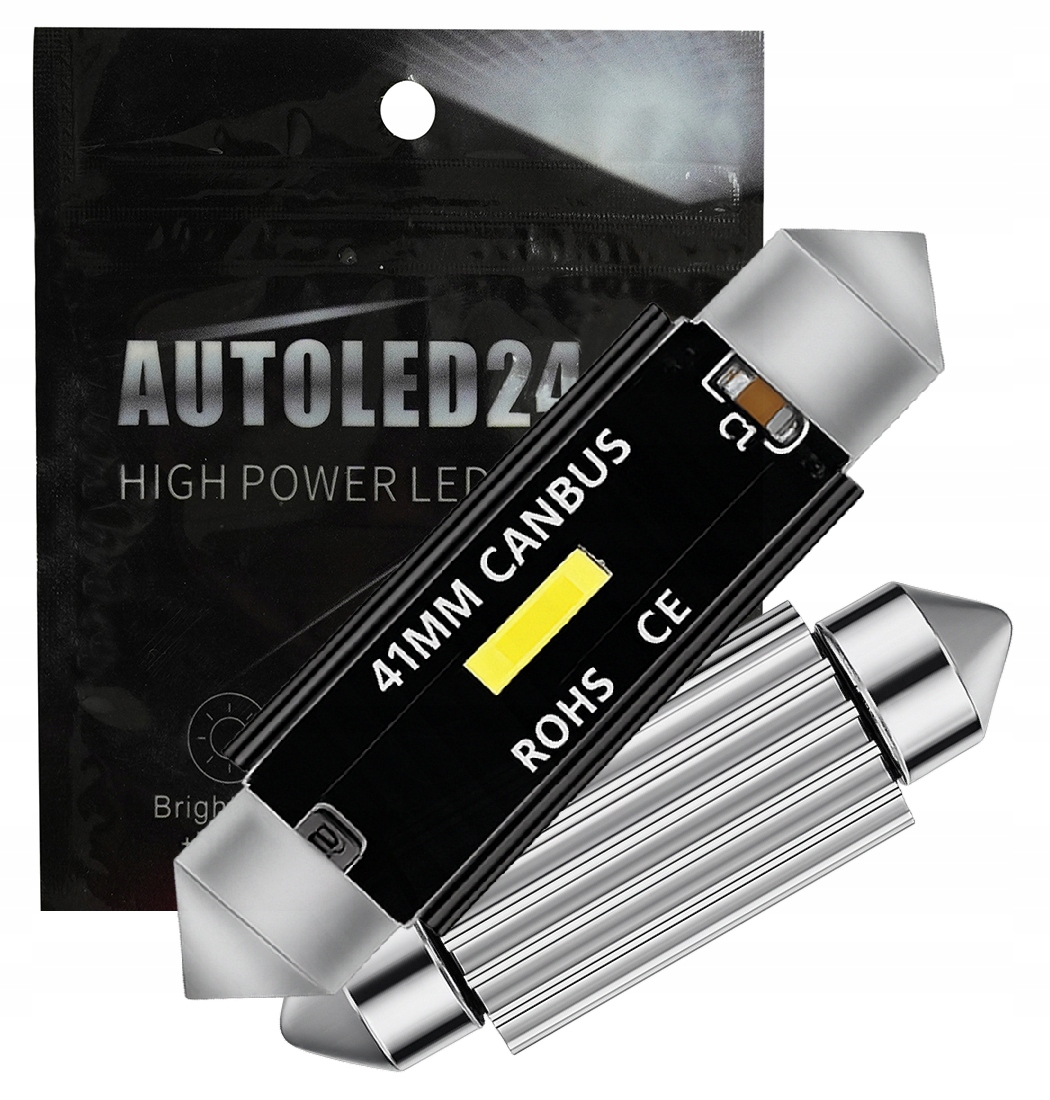 Żarówka Power Led 24V Rurka 41mm Black Tir Canbus Retrify Automotive