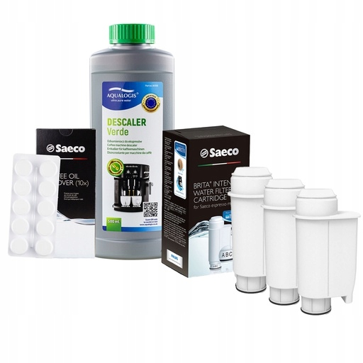 Tabletky Saeco Odvápňovač 500 ml 3 x filtr do kávovaru Intenza+