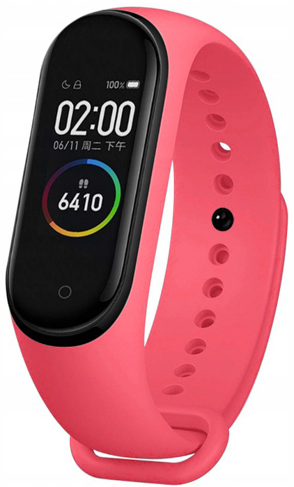 PASEK DO XIAOMI MI BAND 3 / XIAOMI MI BAND 4 MOCNA OPASKA ZAMIENNA - RÓŻOWY