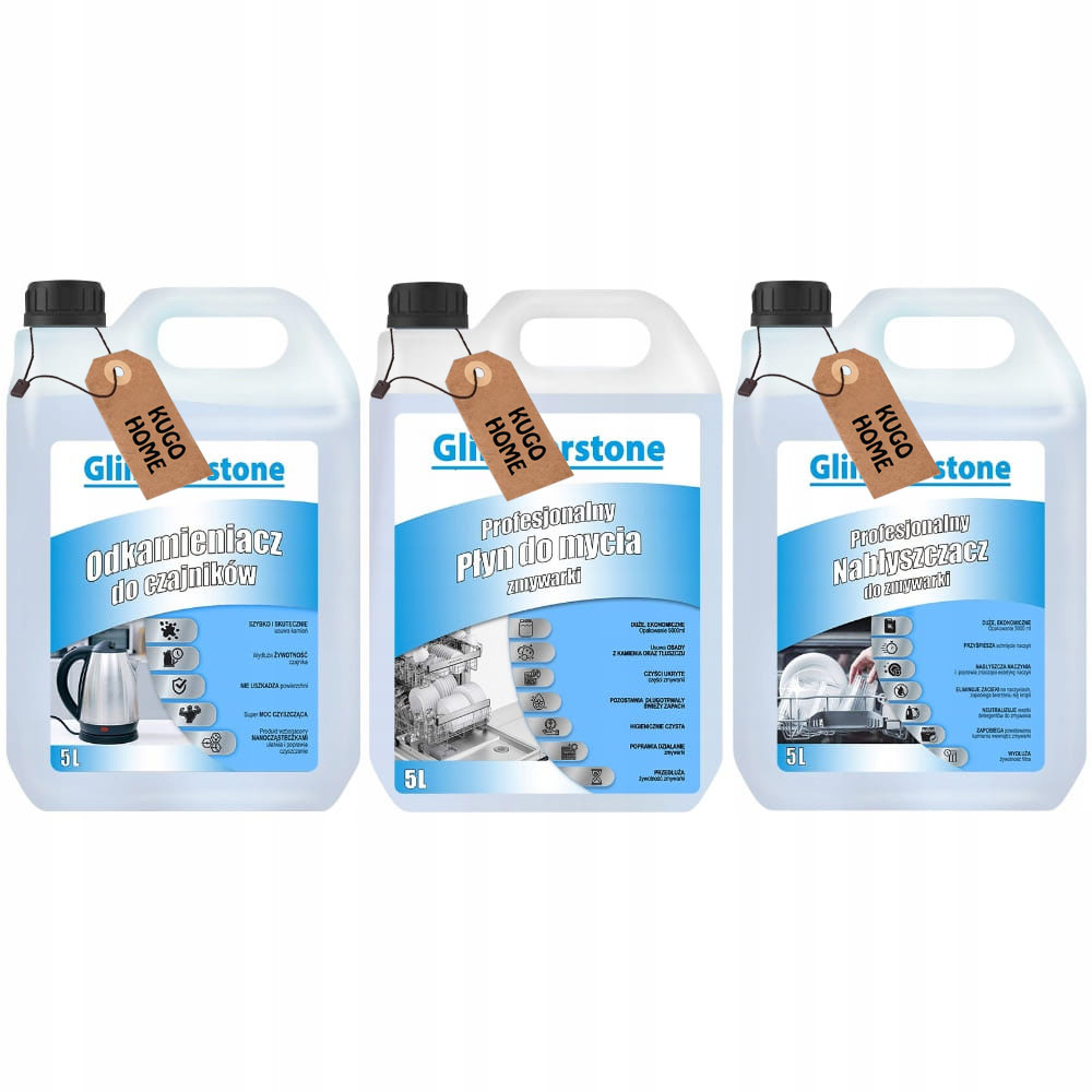 Levně Tekutý Prostředek Na Mytí Myčky A Leštidlo Do Myčky Nádobí, Odvápňovač Do Kávovaru, 5 L
