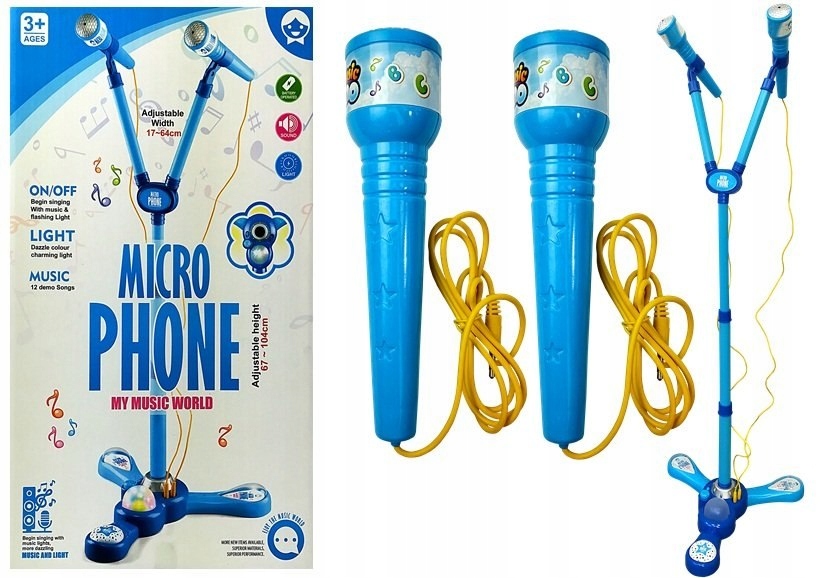 

Mikrofon Karaoke Dla Dzieci Zestaw Głośnik Statyw