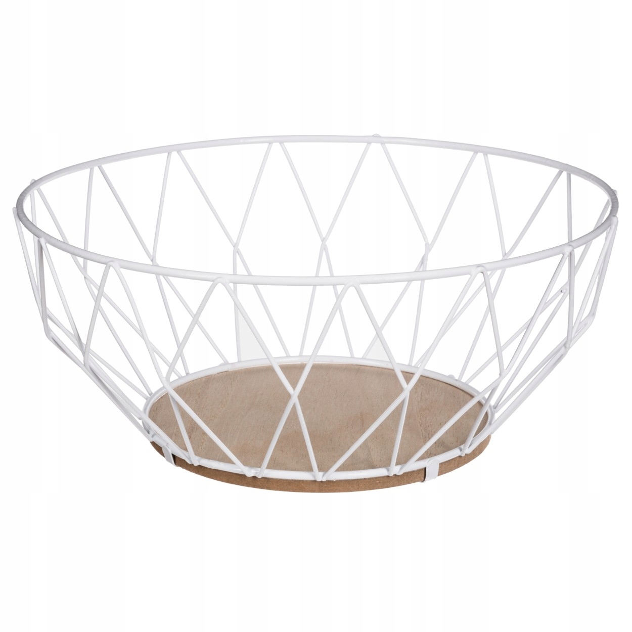 

Metalowy koszyk Podstawka na owoce biały Kuchnia