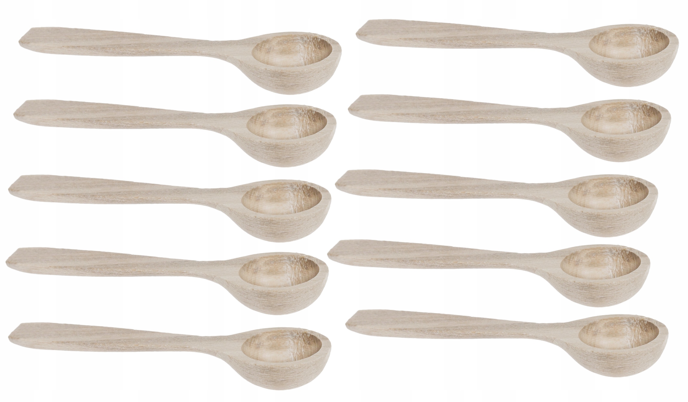 Dřevěná lžíce lžička 8 cm kulička na cukr sůl 100 kusů