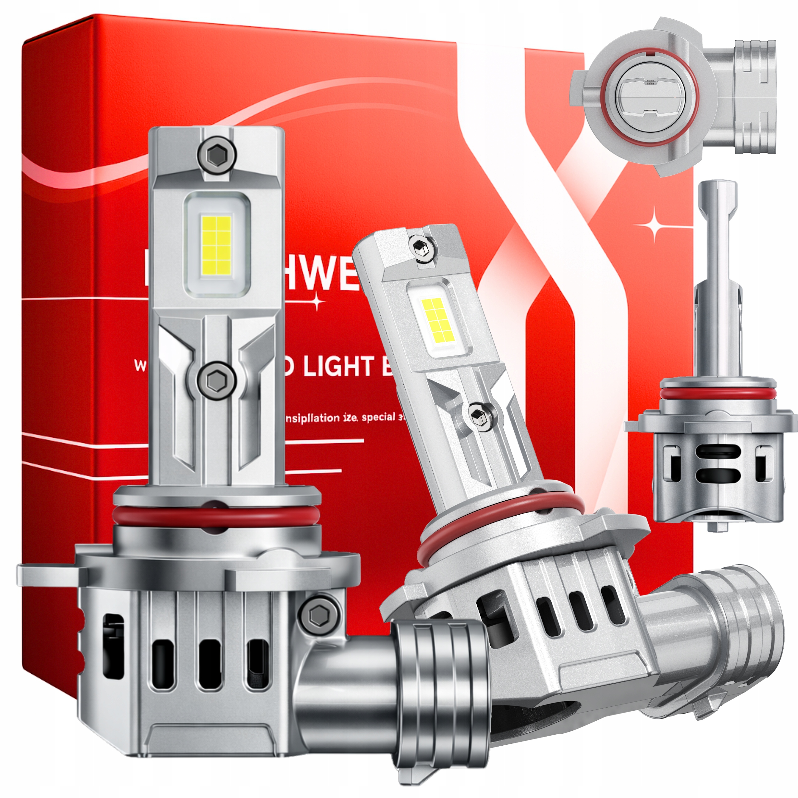 Žárovky HIR2 9012 Led 125W Homologace Canbus Světlo Silné Bílé