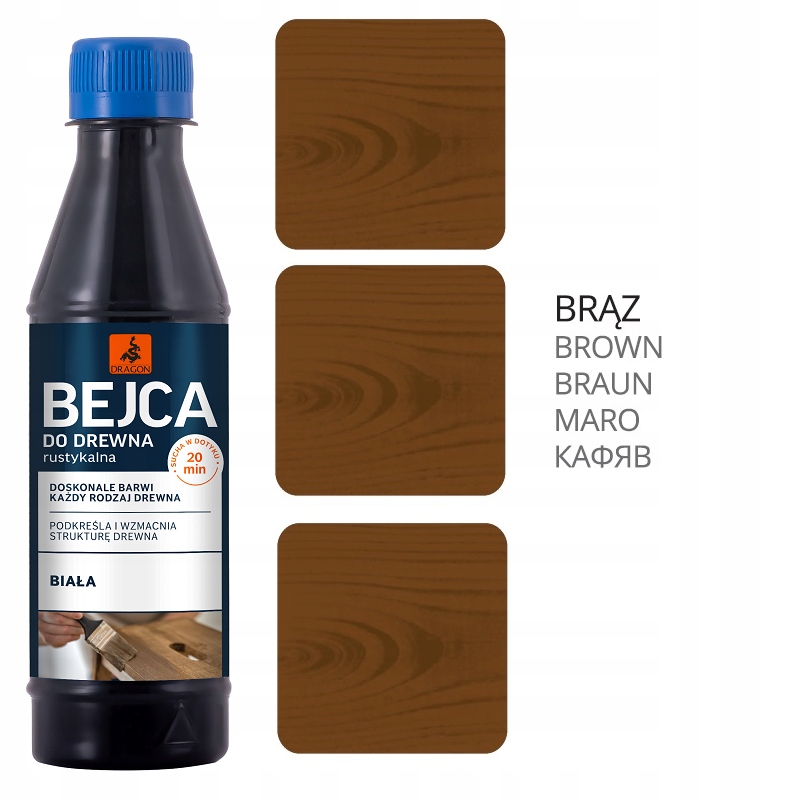Bejca Do Drewna Rustykalna Dragon 200ml BRĄZ