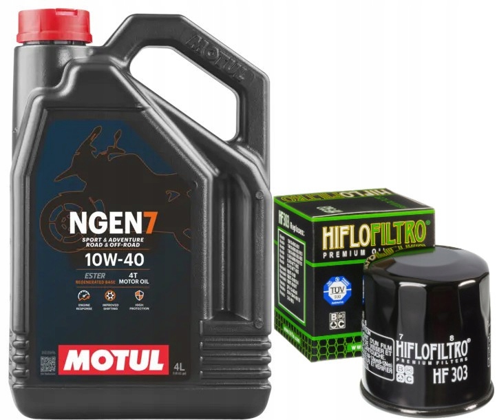 Sada Filtr HF303 Olej 10v40 Motul 4T Ngen7 4L