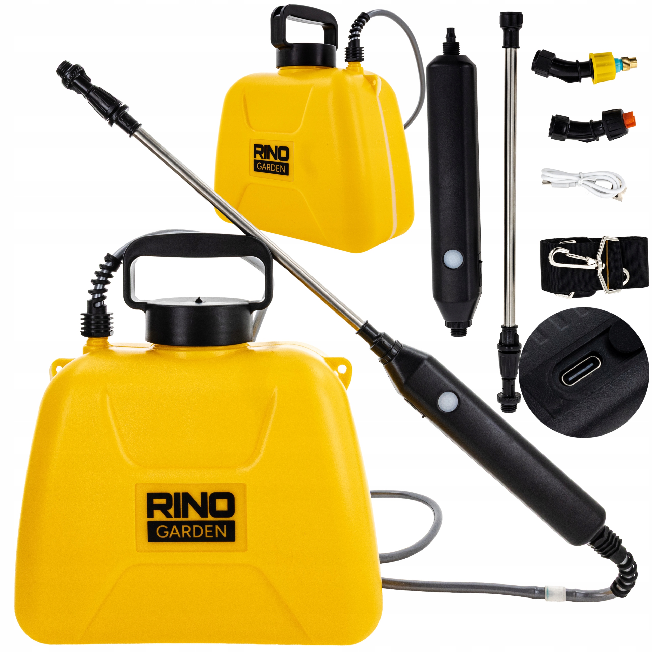 Akumulátorový Záhradný Postrekovač 5 L Elektrický Záhradný Rino Sada