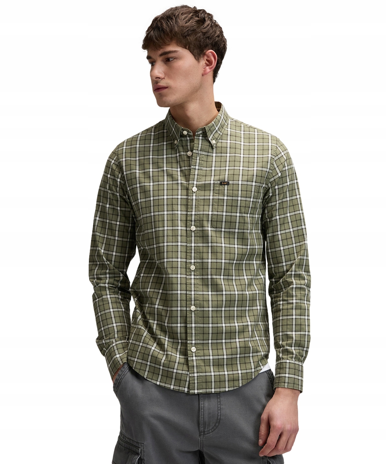 Košile Lee Button Down 112376587 Mercantile Night Plaid L