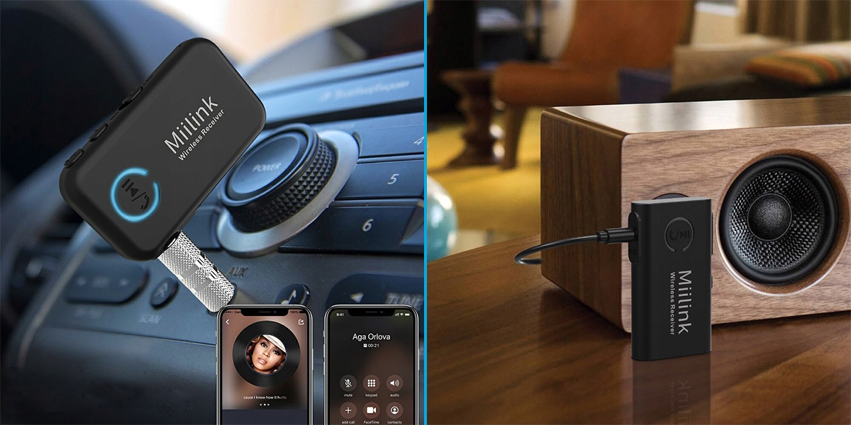 Odbiornik Bluetooth 5.0 Miilink ML100 aptX 20m Model ML100