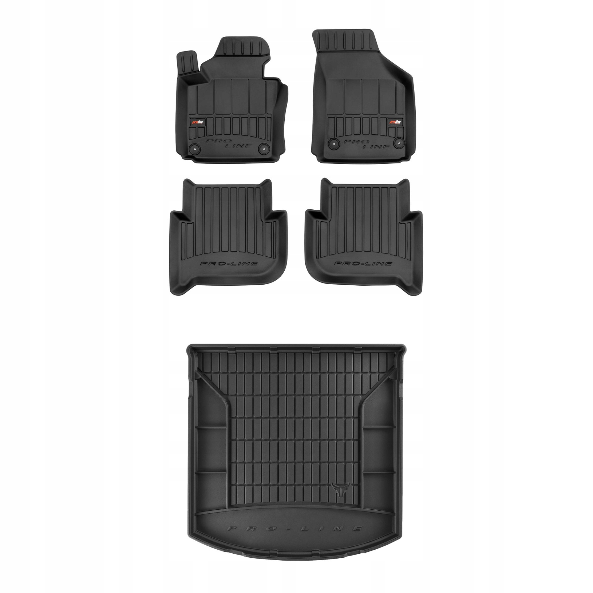 Sada gumových koberců a rohoží pro Volkswagen Touran I 2003-2010