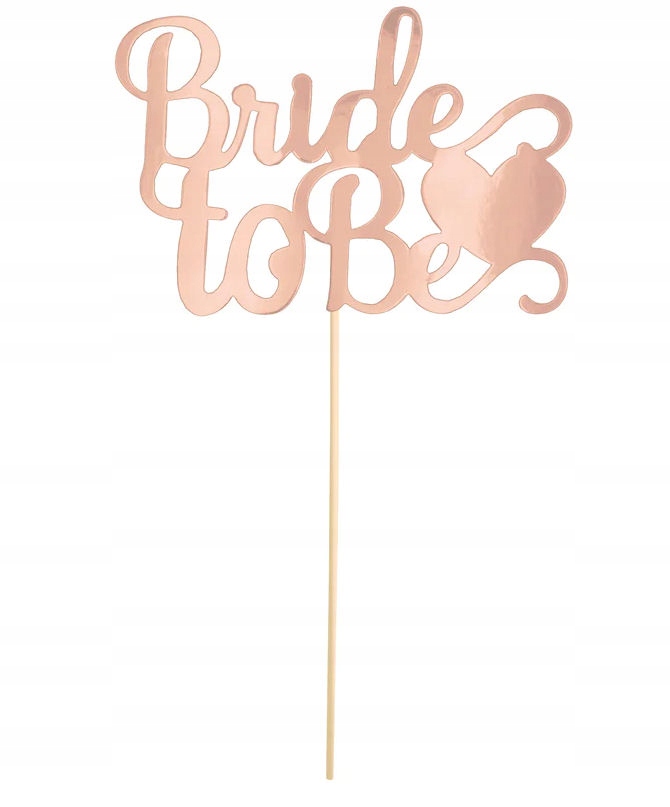 

Topper Wieczór Panieński Różowe Złoto Bride to Be