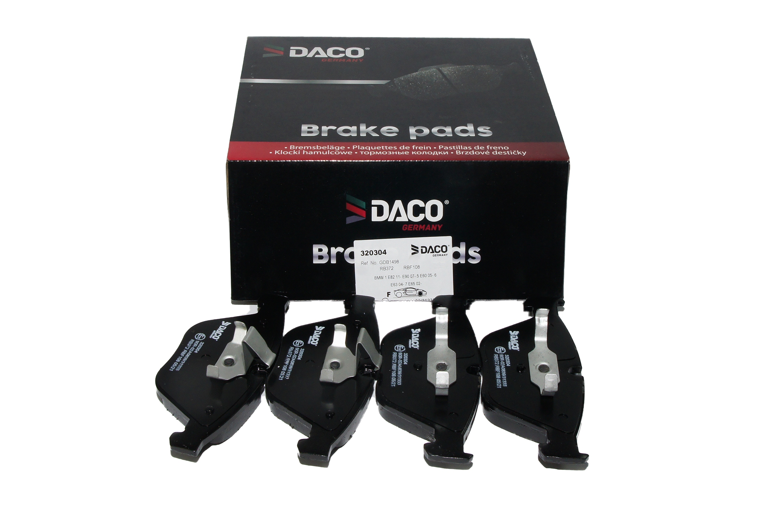 DACO Zestaw klocków hamulcowych PRZÓD Producent części DACO