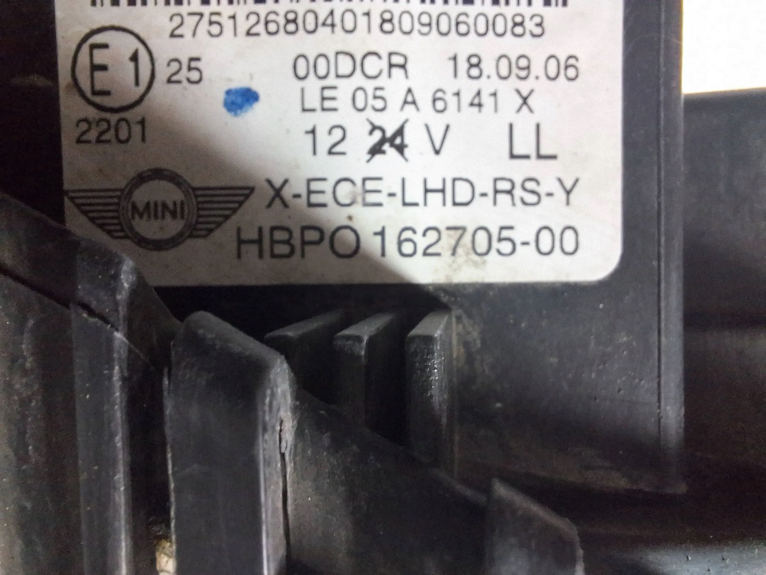 Xenon right light Mini Cooper R56 06-10 EU