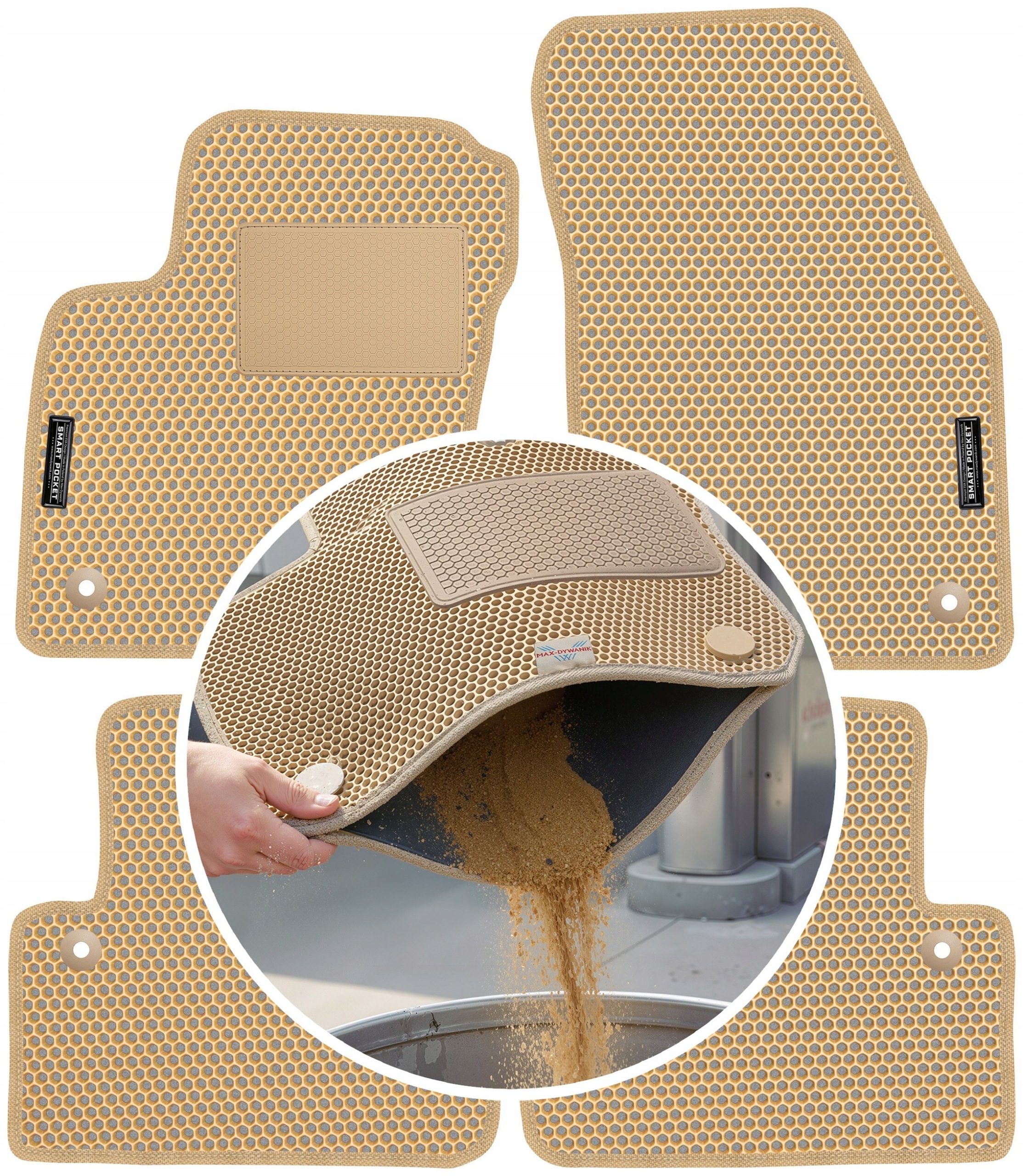 Volvo S40 II 2004-2012 Koberce Eva Smart Pocket