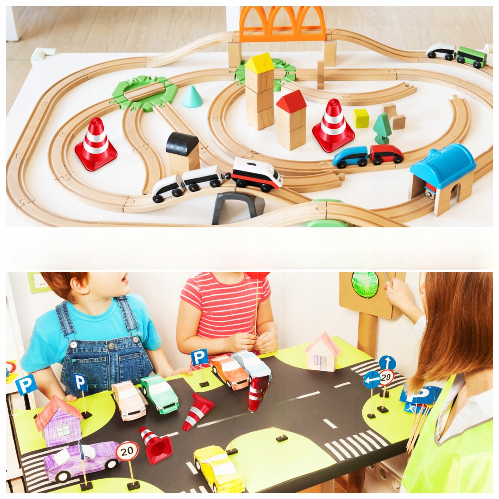 MINIATUROWE STOŻKI TRAFFIC TRÓJKĄT MAŁY BEZPIECZEŃSTWO Marka bez marki