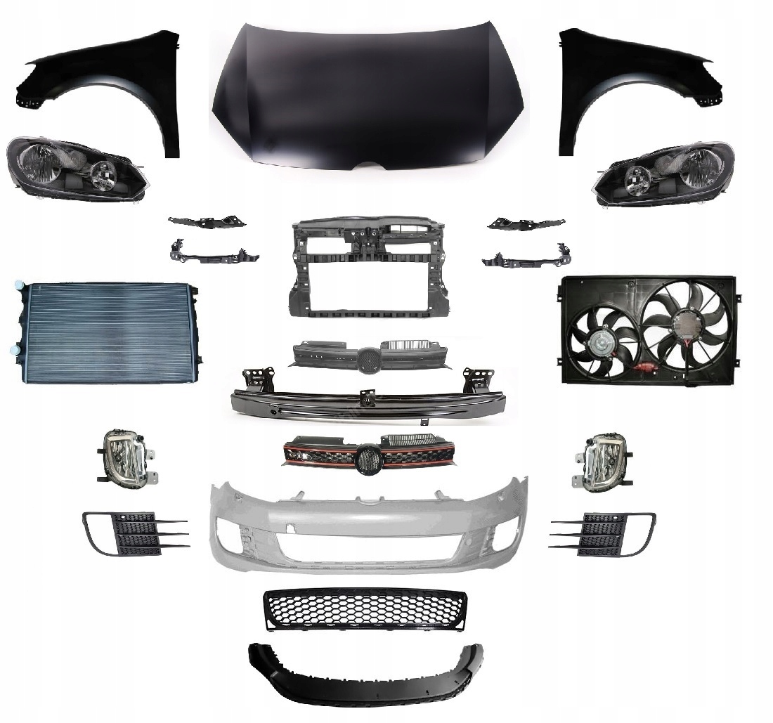 5K0823031F - GOLF GTI VI 6 ПЕРЕДНЯЯ МАСКА БАМПЕР РЕМЕНЬ ЛАМПА