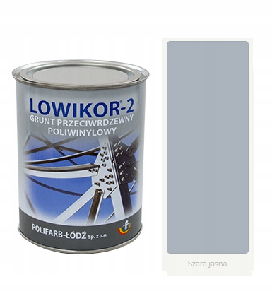 Lowikor -2 farba poliwinylowa 0,8l Szary Jasny