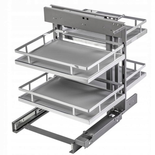 Rohový Koš Magic Corner 500 Gtv Chrom Levý Pravý