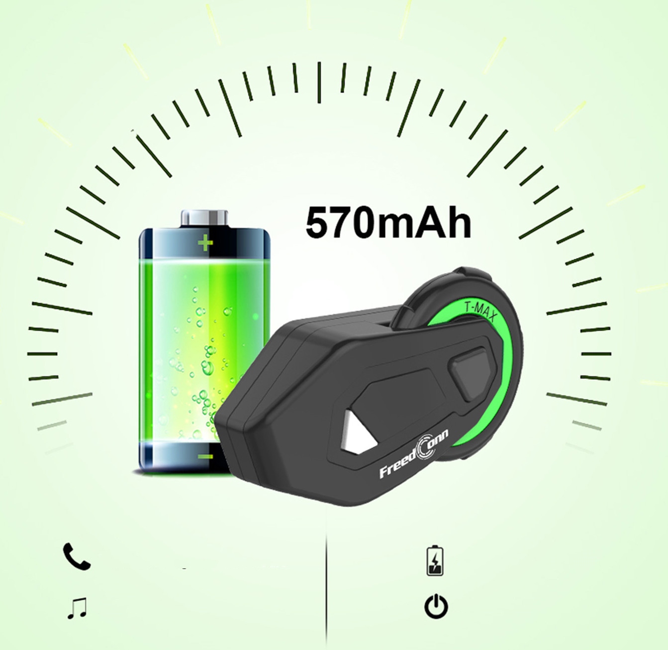 SŁUCHAWKOWY BT5.0 DO KASKU MOTOCYKLOWEGO Freedconn Model T-MAX