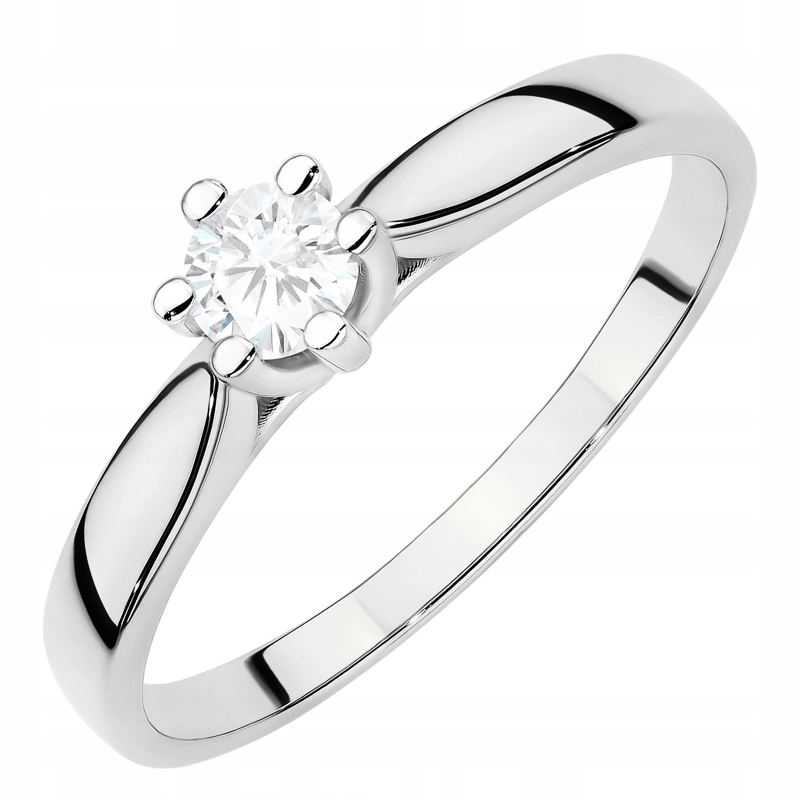 Zlatý Prstýnek pr. 585 14k Laboratorní diamant 0,30ct