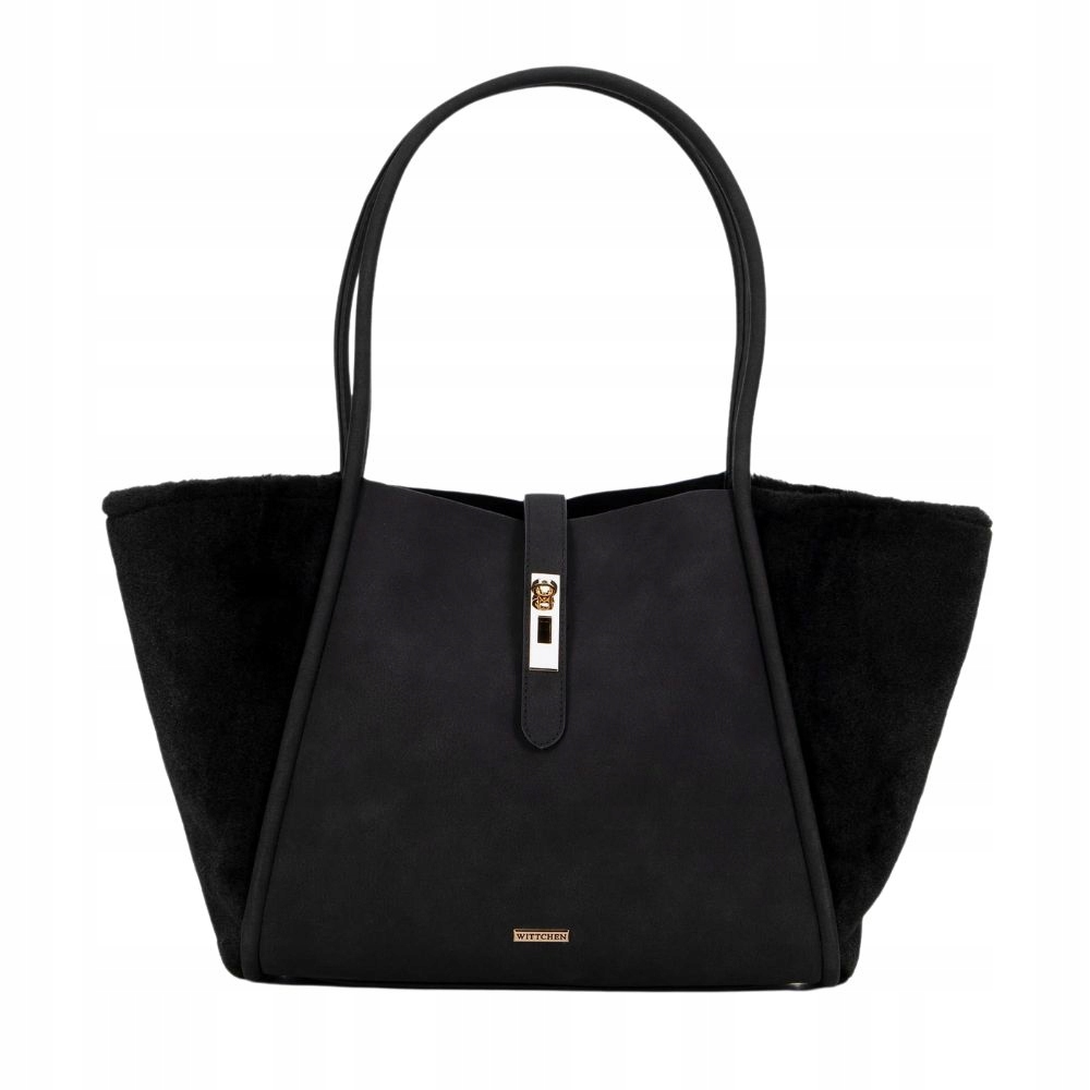 Dámská shopper kabelka z ekokůže a umělé kožešiny Wittchen 99-4Y-219-1