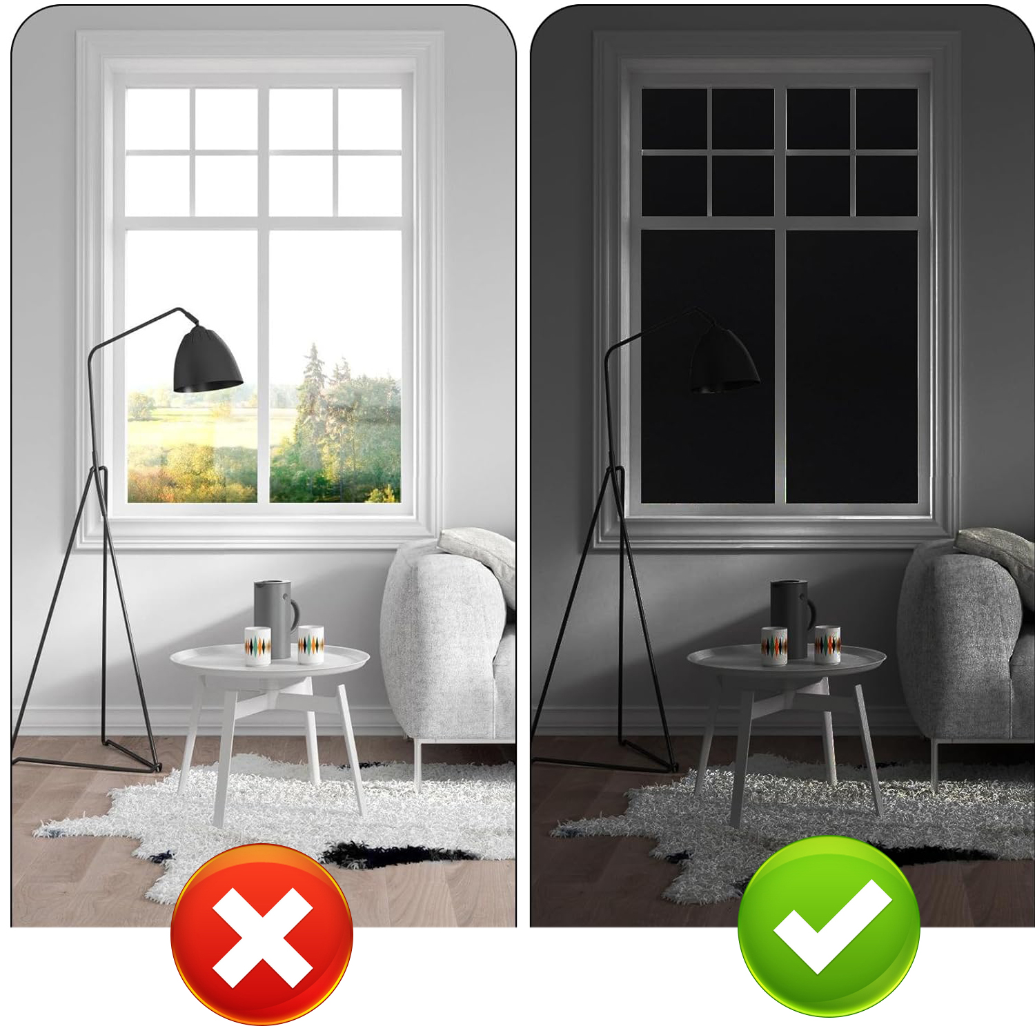 CZARNA FOLIA NA SZYBĘ 100% ZACIEMNIAJĄCA ZAPE Transparentność brak informacji